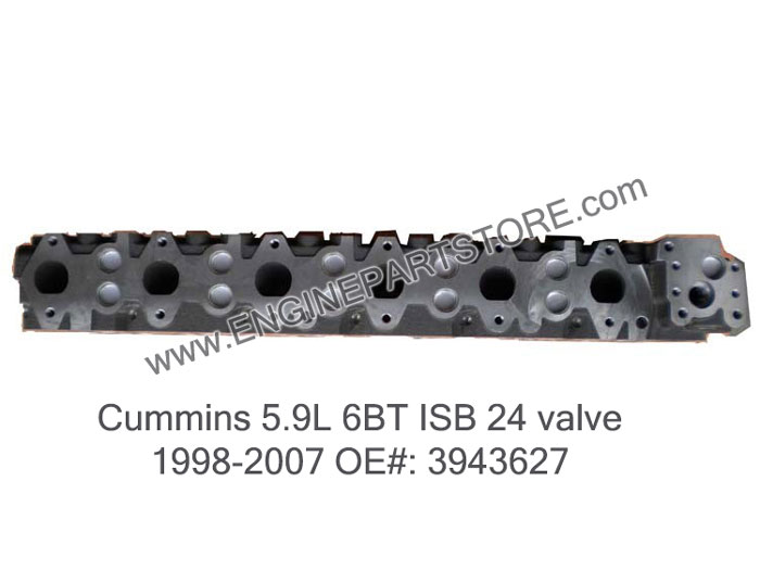 98-07 cummins dodge 6BT ISB 24v cylinder head OE 3943627